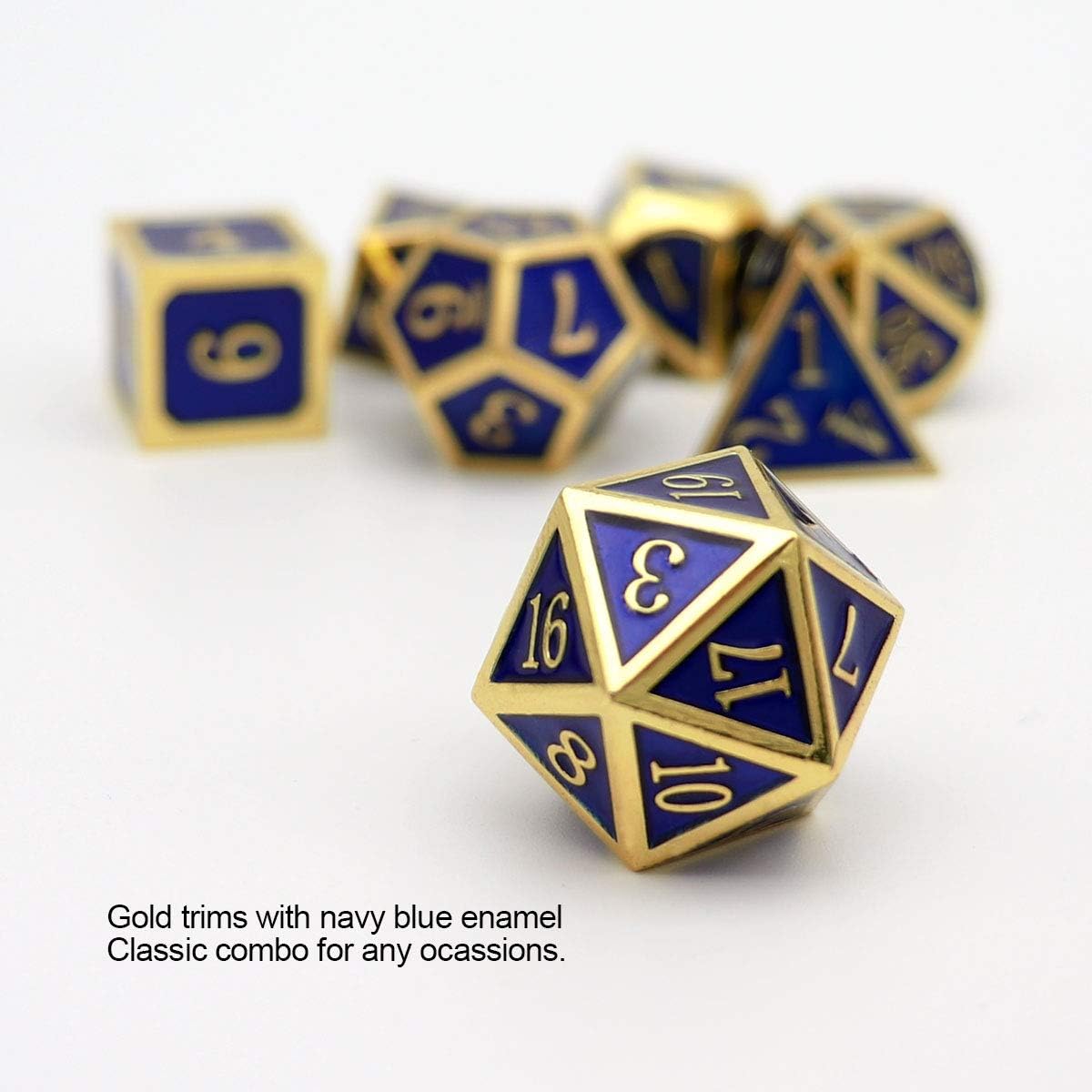 Haxtec Bloodstained Metal DND Dice Set Antique Iron Blood Metal D&D Dice Set Dragon Scale with Leather Dice Bag Bloodsplattered Metal Polyhedral Dice for Dungeons and Dragons TTRPG Gifts