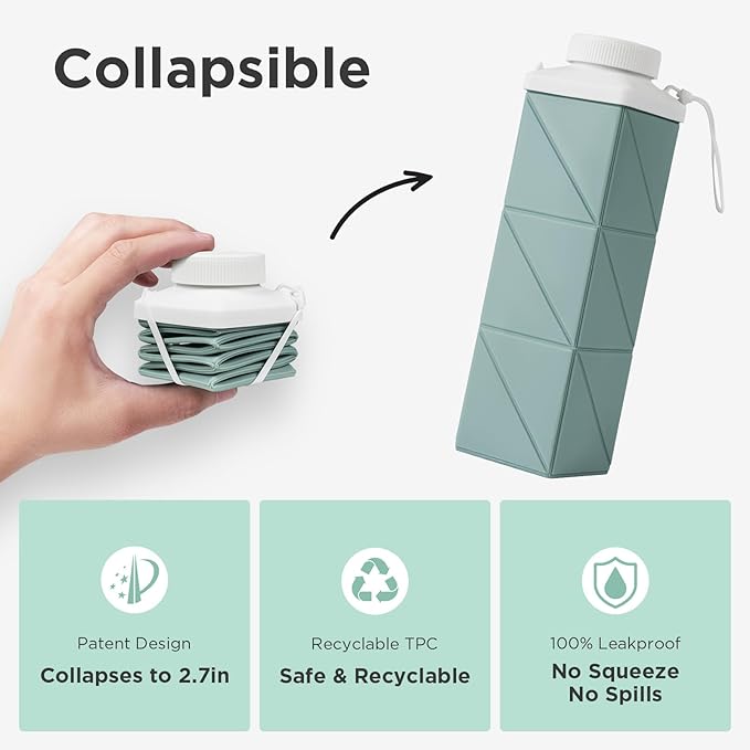 Trendy Comfy | Collapsible Water Bottles(620ml)