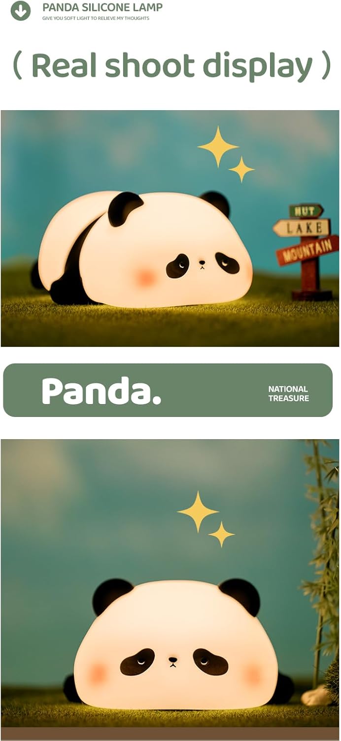 LED- Cute Panda Night Light, Fun Gift for Boys Girls Babies Kids