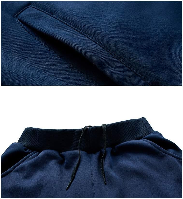  Men's Casual Tracksuit Long Sleeve Full Zip Running Jogging Sweatsuit Athletic Sports Set