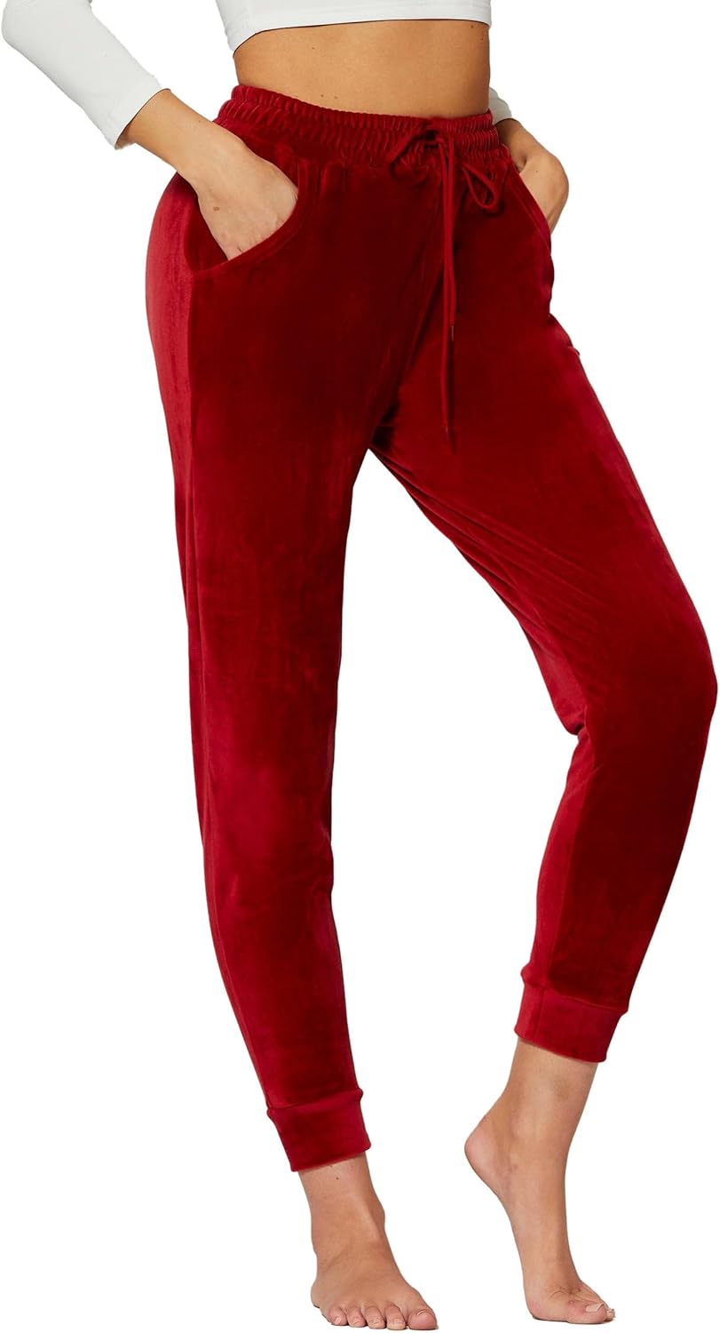 Premium Velvet Leggings for Women - Ultra-Soft Warm Velour Pants
