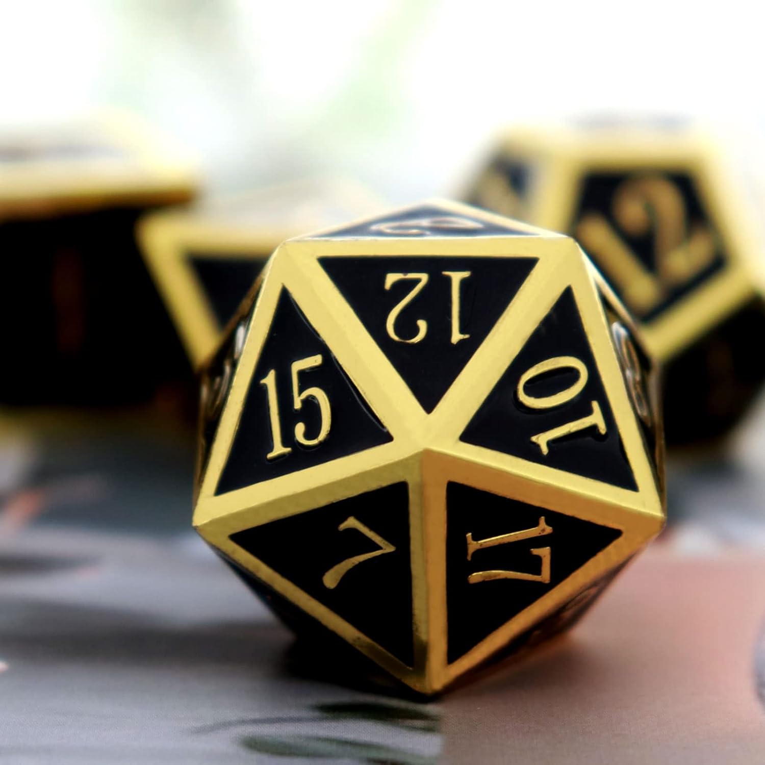 Haxtec Bloodstained Metal DND Dice Set Antique Iron Blood Metal D&D Dice Set Dragon Scale with Leather Dice Bag Bloodsplattered Metal Polyhedral Dice for Dungeons and Dragons TTRPG Gifts