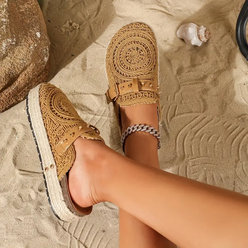 Women's Elegant Summer Vacation Style Slip-On Sandals