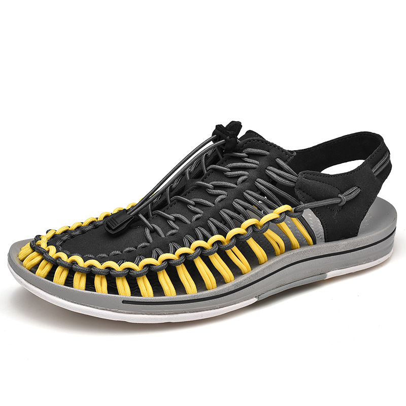 Woven sandals men's outdoor beach shoes