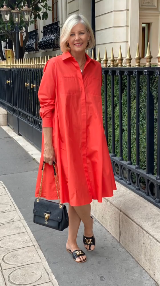 Women's Cotton linen casual dress with pocket