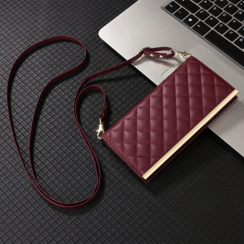 crossbody wallet phone case for samsung galaxy s24 s23 s22 s21 s20 ultra s24 s23 s22 s21 s20 s10 s9 plus s23 fe s21 s20 fe s10e pu leather phone case with long lanyard short lanyard suction cup flip wallet 3 card holder 1 cash slot shockproof cover details 10