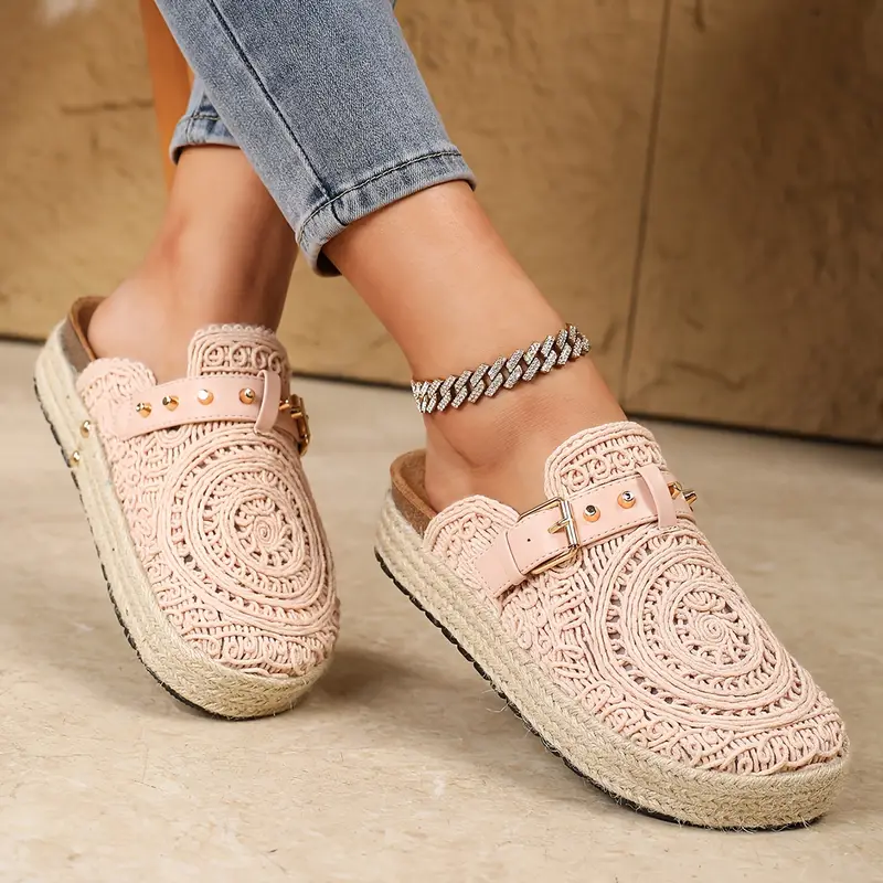 Women's Elegant Summer Vacation Style Slip-On Sandals