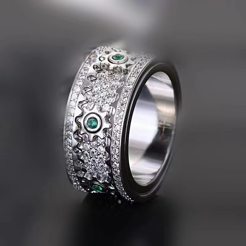 💎Personalized Stress Reducing Rotatable Gear Ring