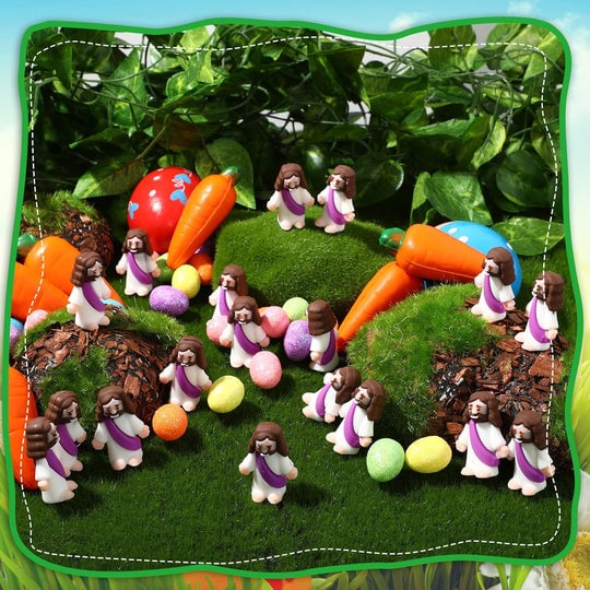 Mini Jesus Figurine Easter Decorations - coverfrot