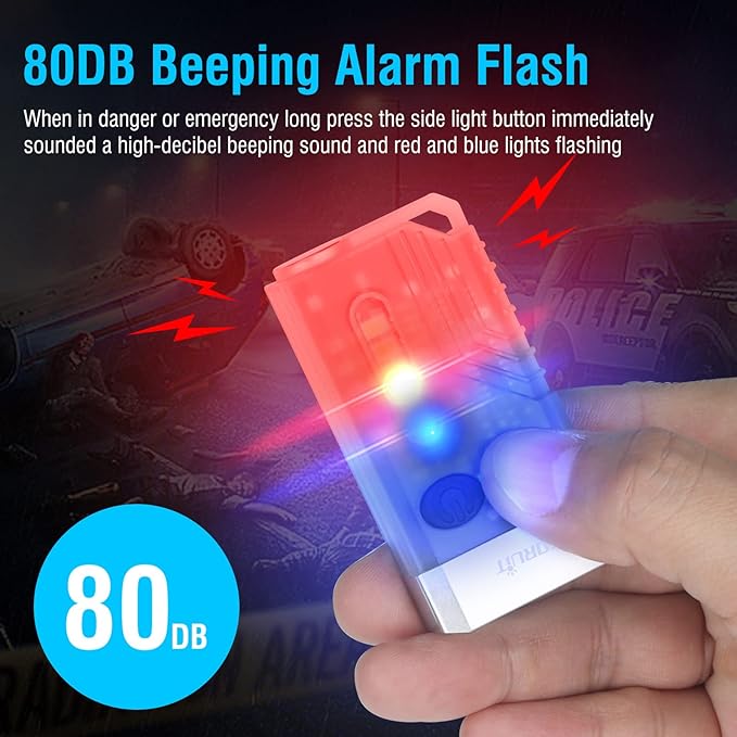 Small Powerful LED Flashlight (Super Bright 1000 Lumens with Emergency Siren)