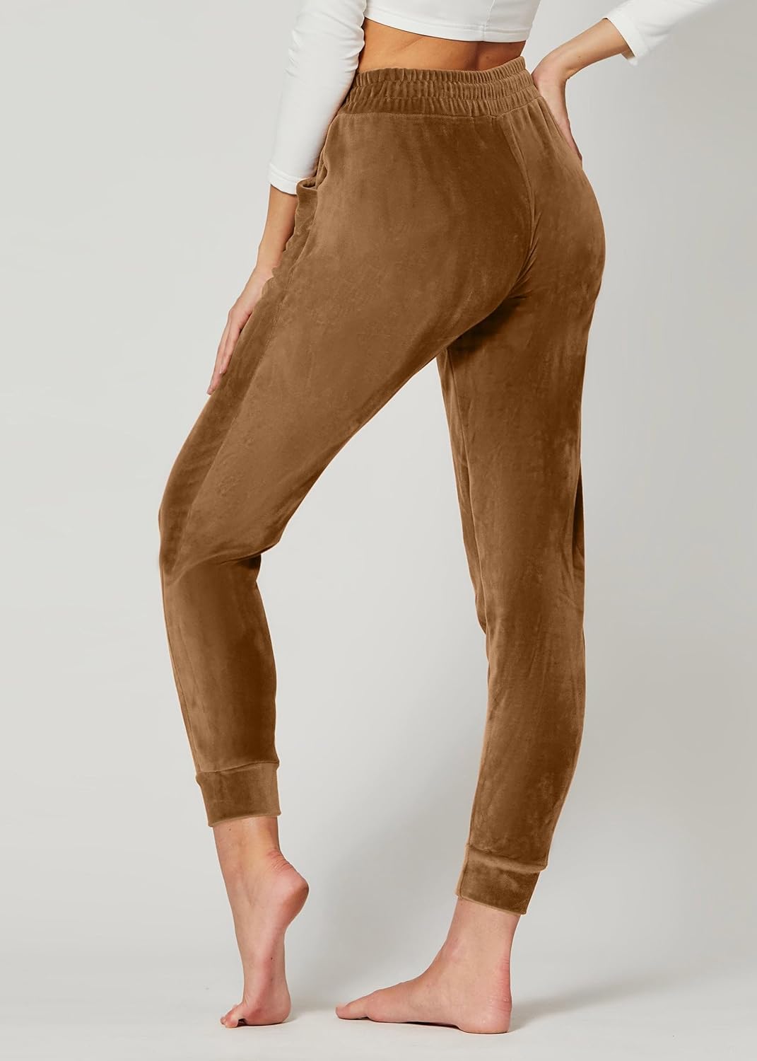 Premium Velvet Leggings for Women - Ultra-Soft Warm Velour Pants