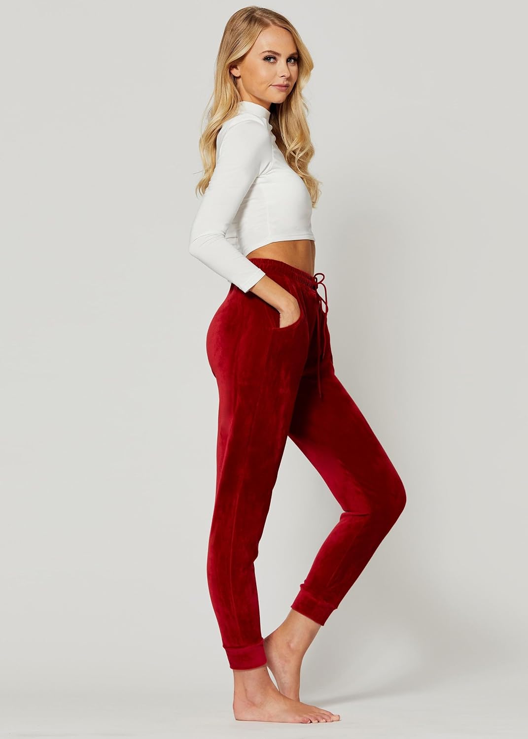 Premium Velvet Leggings for Women - Ultra-Soft Warm Velour Pants
