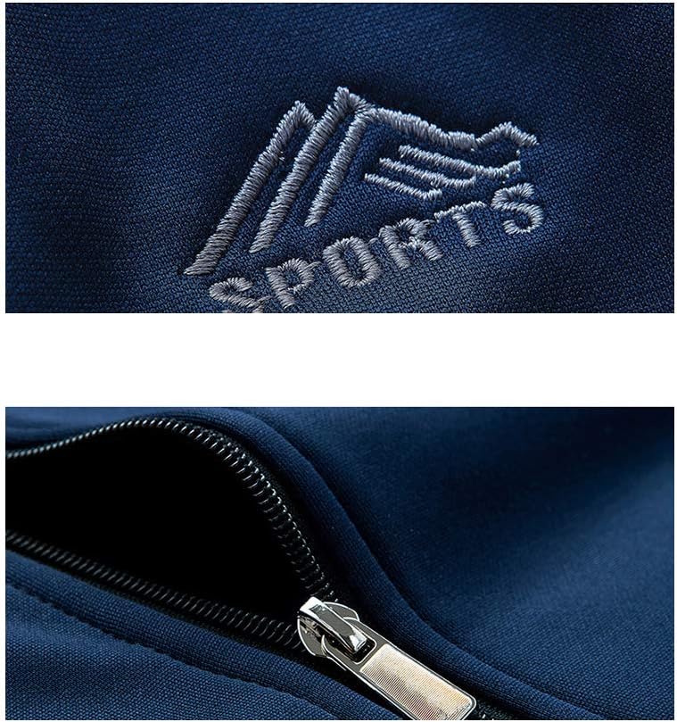  Men's Casual Tracksuit Long Sleeve Full Zip Running Jogging Sweatsuit Athletic Sports Set