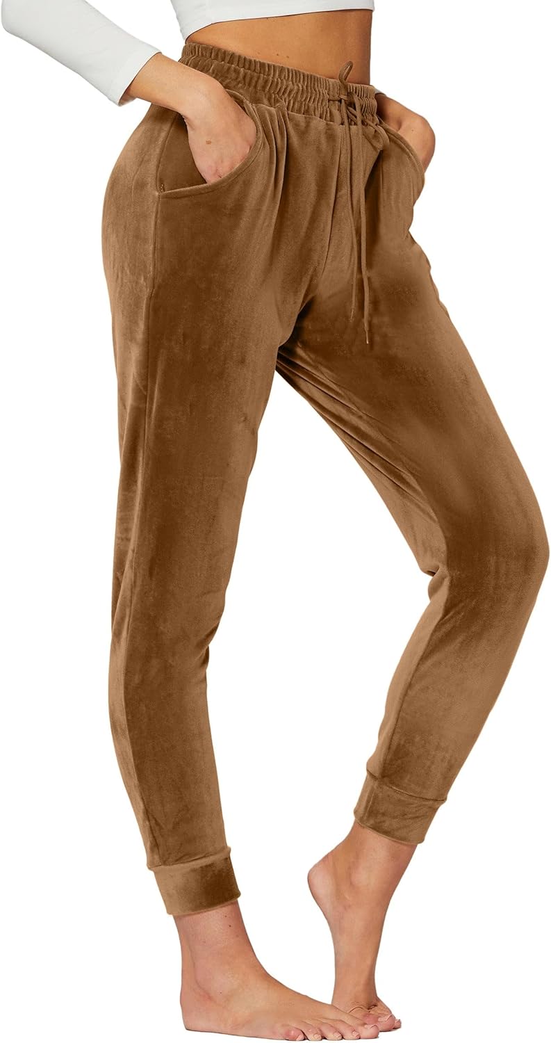 Premium Velvet Leggings for Women - Ultra-Soft Warm Velour Pants