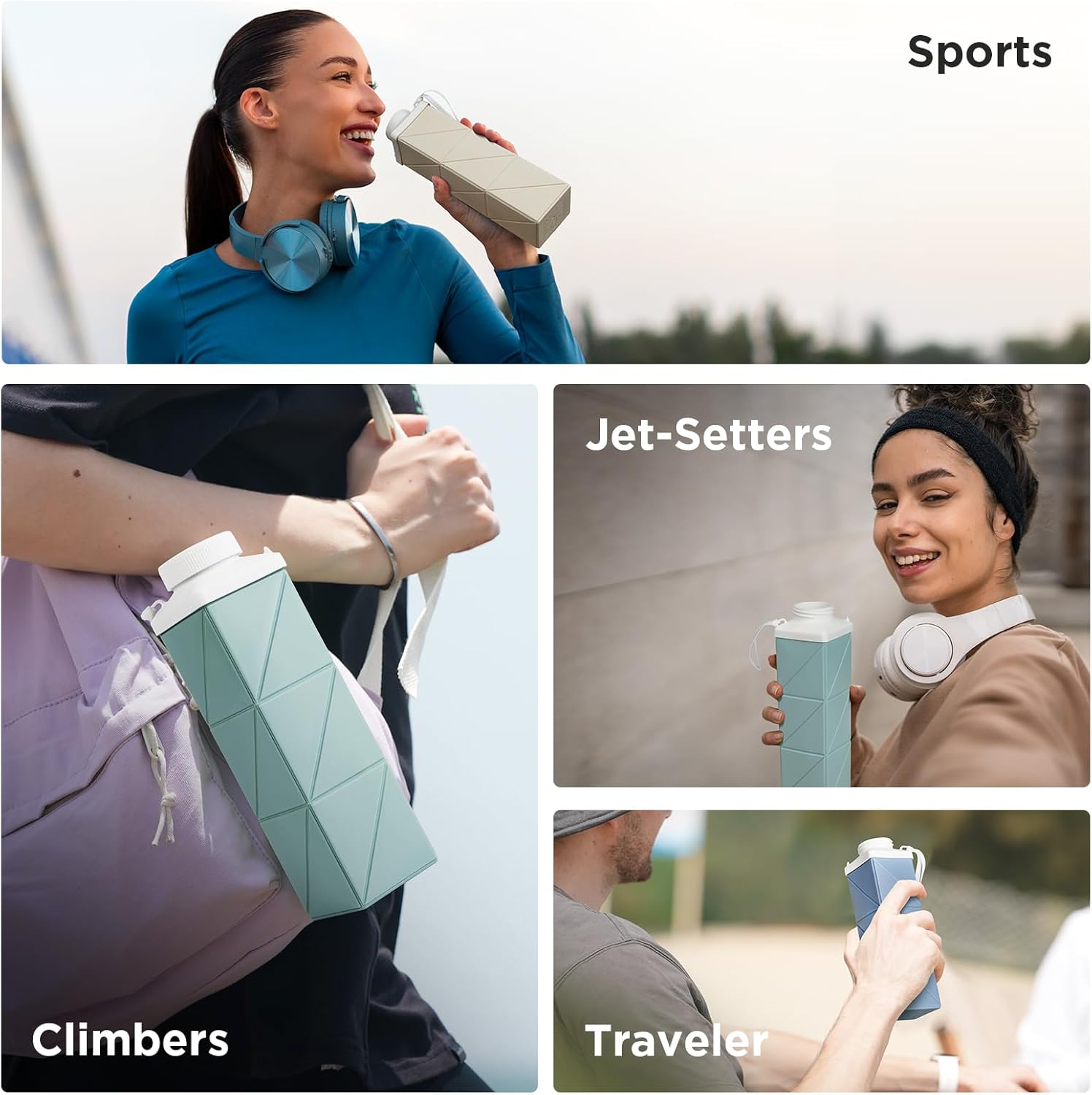 Trendy Comfy | Collapsible Water Bottles(620ml)