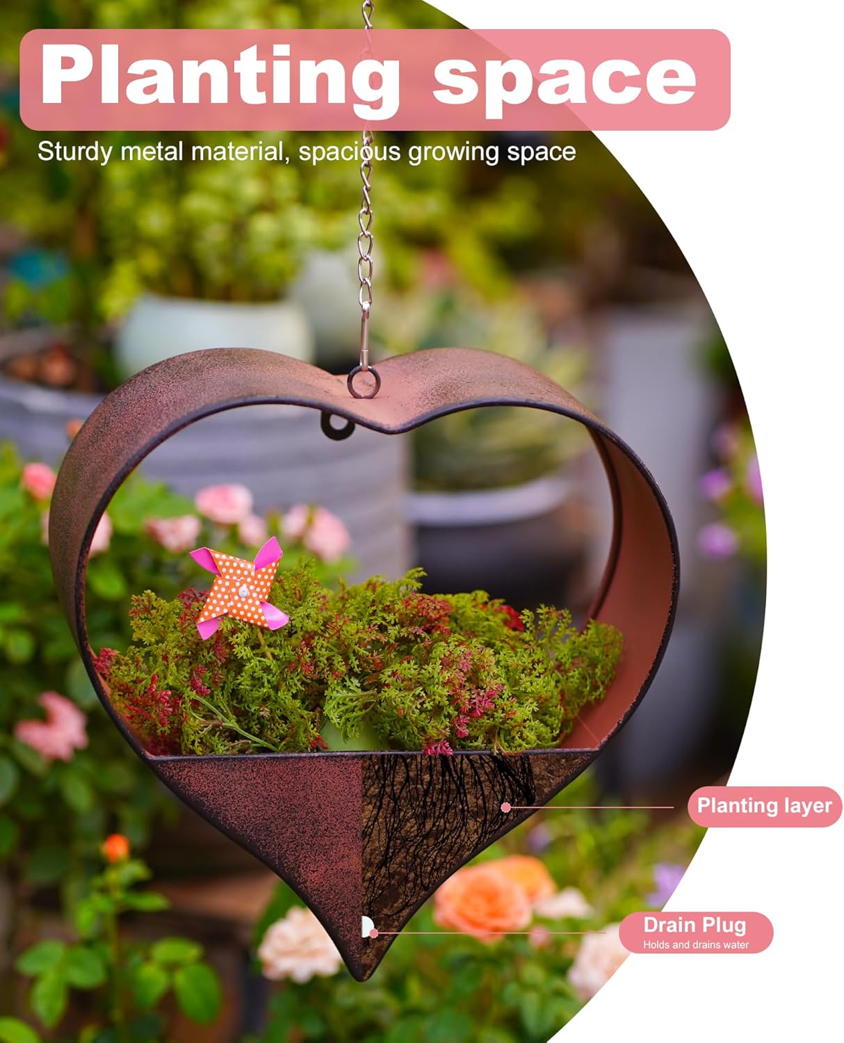 ❤️Heart Shape Hanging Planters