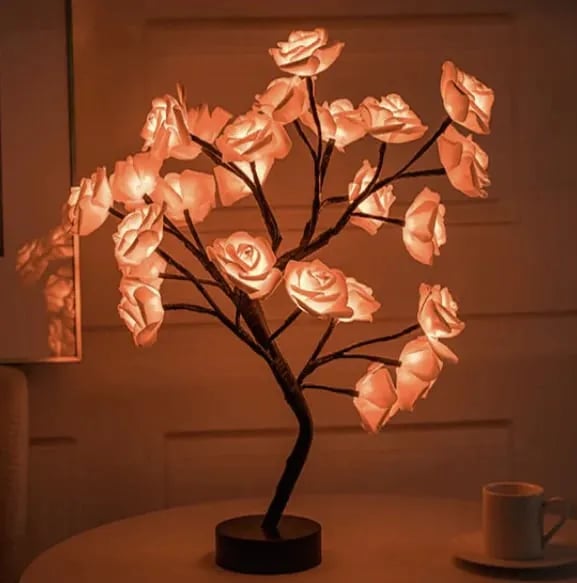 Forever Rose Tree Lamp-Light up love