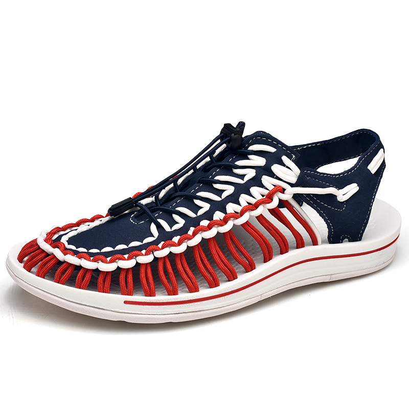 Woven sandals men's outdoor beach shoes