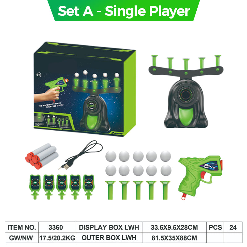 Xmas Sales - 50% OFFGlow-in-the-Dark Hovering Shooting Target Pistol Set