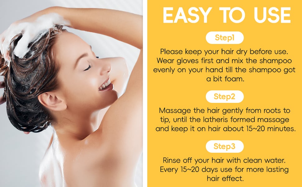 遮盖白发的染发洗发水