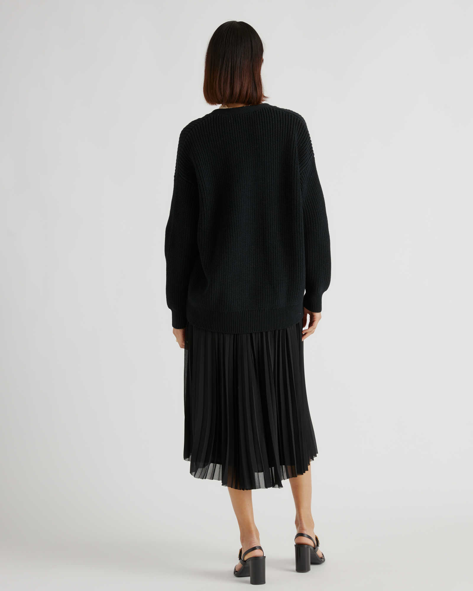 100% Organic Cotton Oversized Boyfriend Cardigan