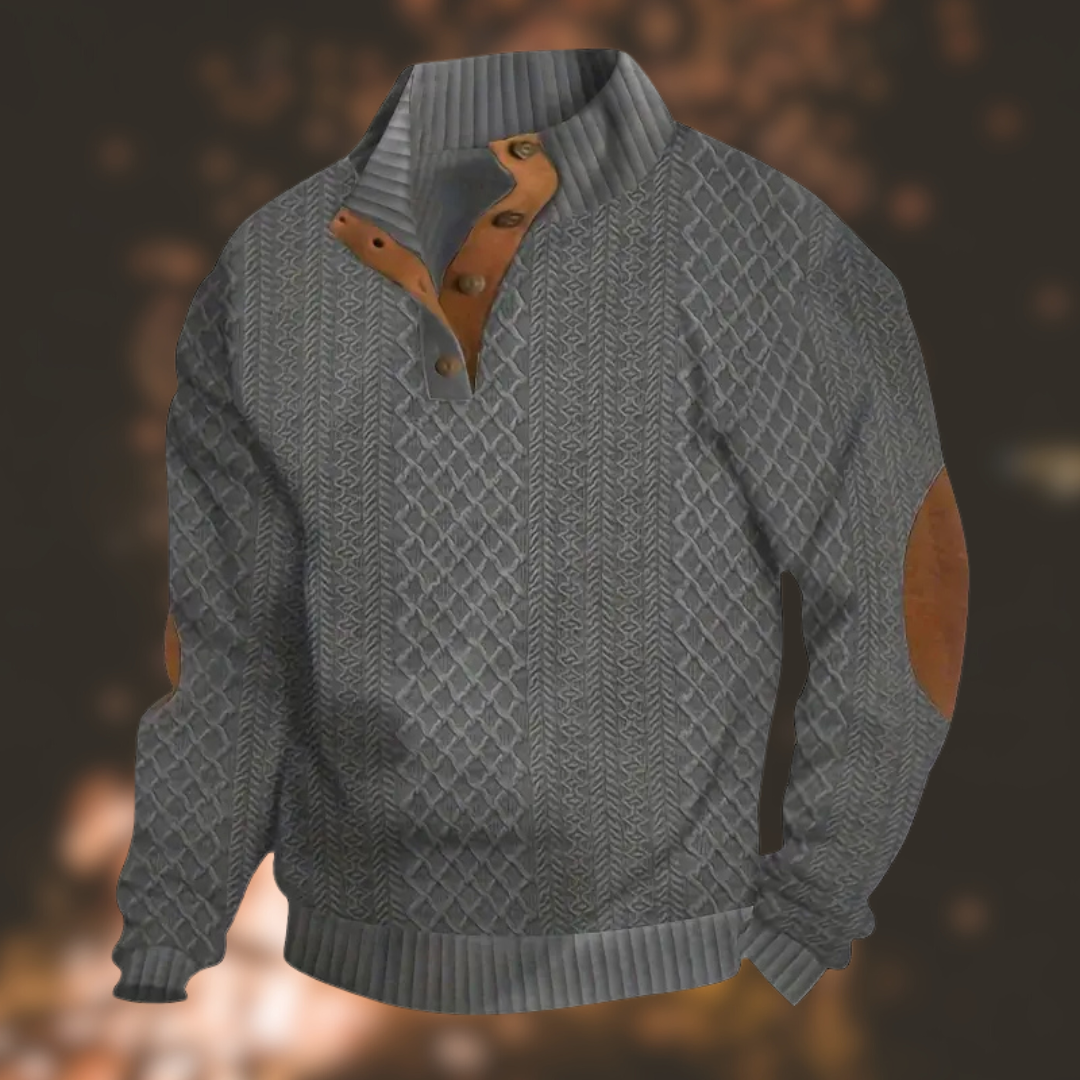 2025 New arrivals Men's Outdoor Casual Stand Collar Long Sleeve Sweatshirt