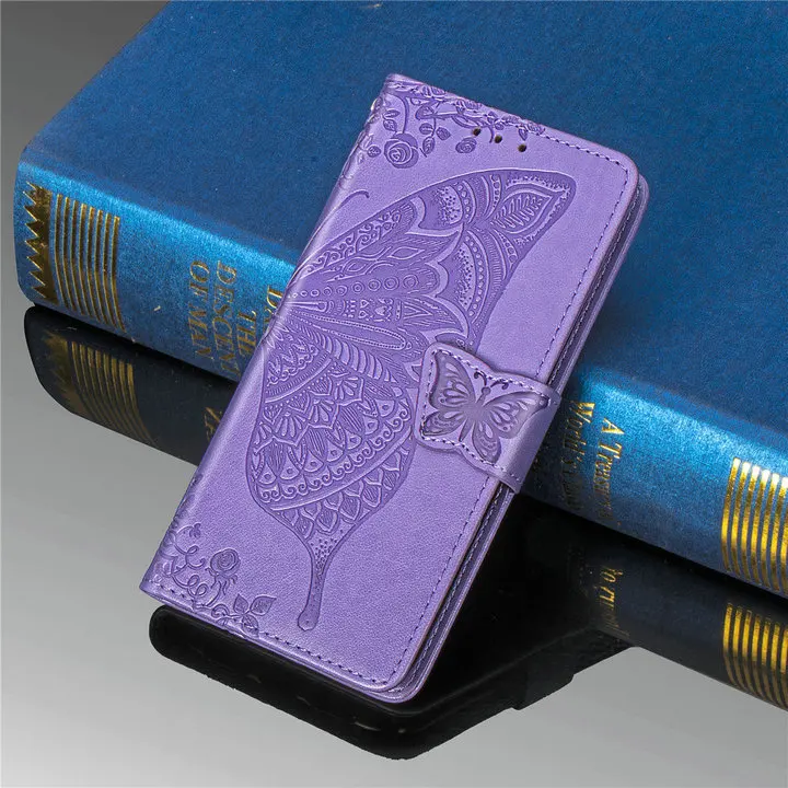 2024 Butterfly Luxury Leather Wallet Case With Card Holder For Samsung Galaxy Note20 Series