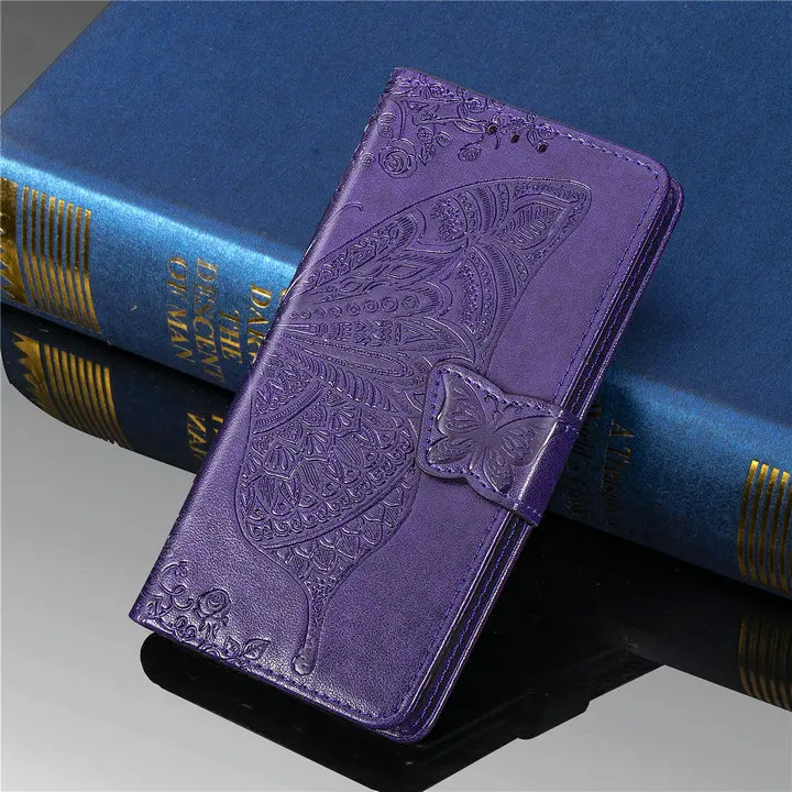 2024 Butterfly Luxury Leather Wallet Case With Card Holder For Samsung Galaxy Note20 Series