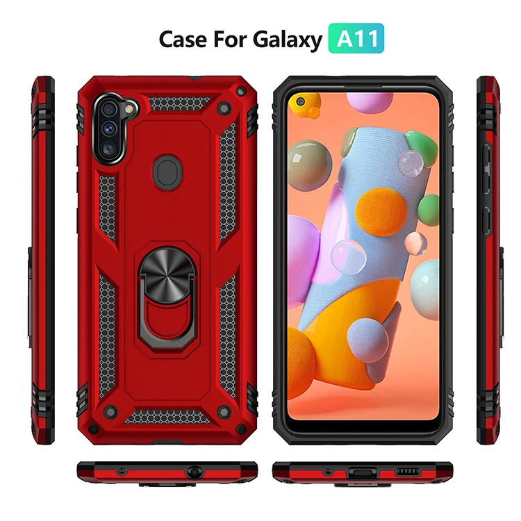  Armor Military Protective Car Holder Magnetic Phone Case For Samsung Galaxy A11