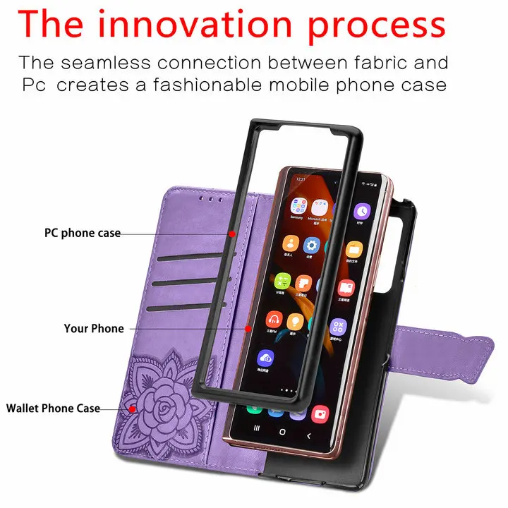 2024 Butterfly Luxury Leather Wallet Case With Card Holder For Samsung Galaxy Note20 Series