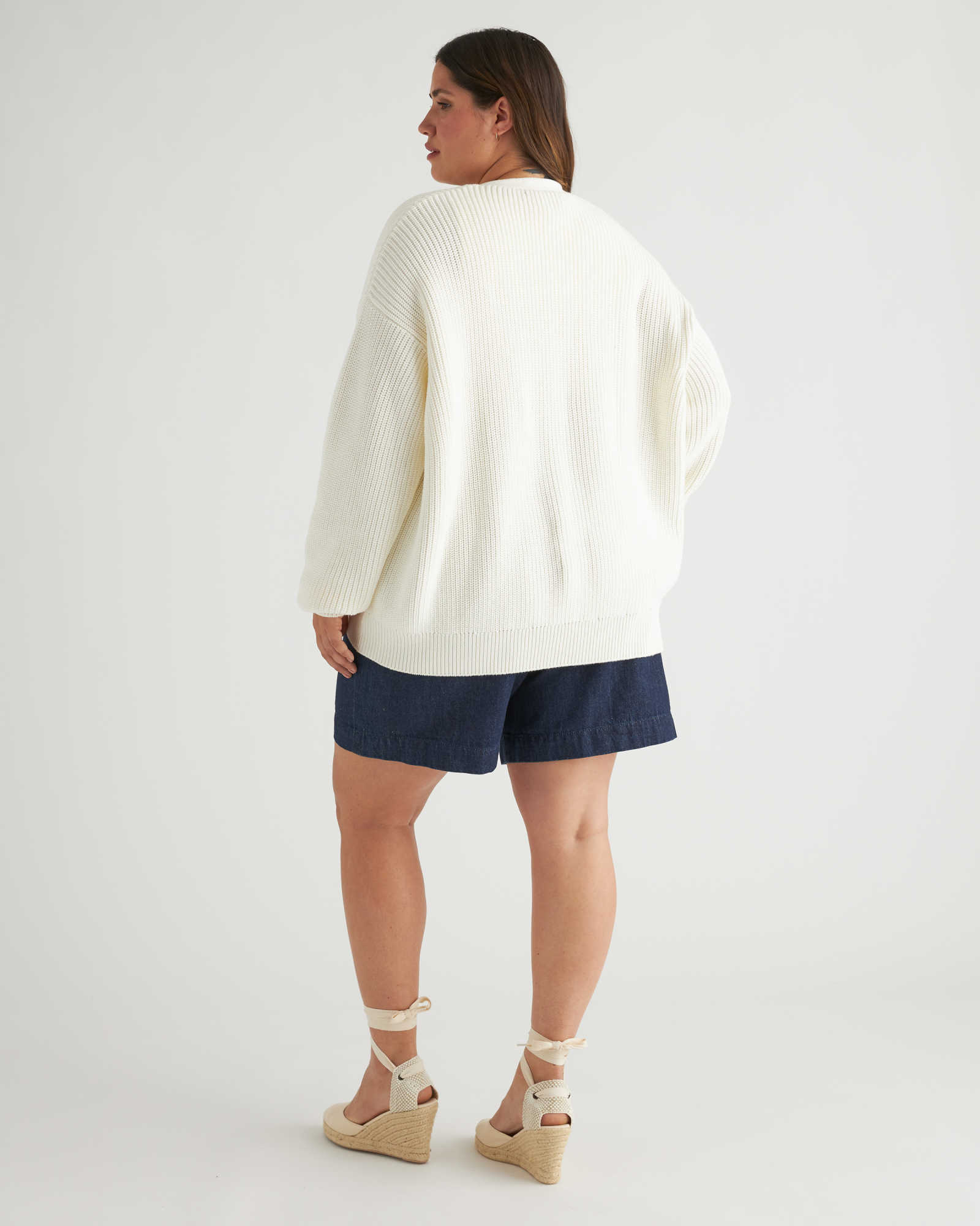 100% Organic Cotton Oversized Boyfriend Cardigan