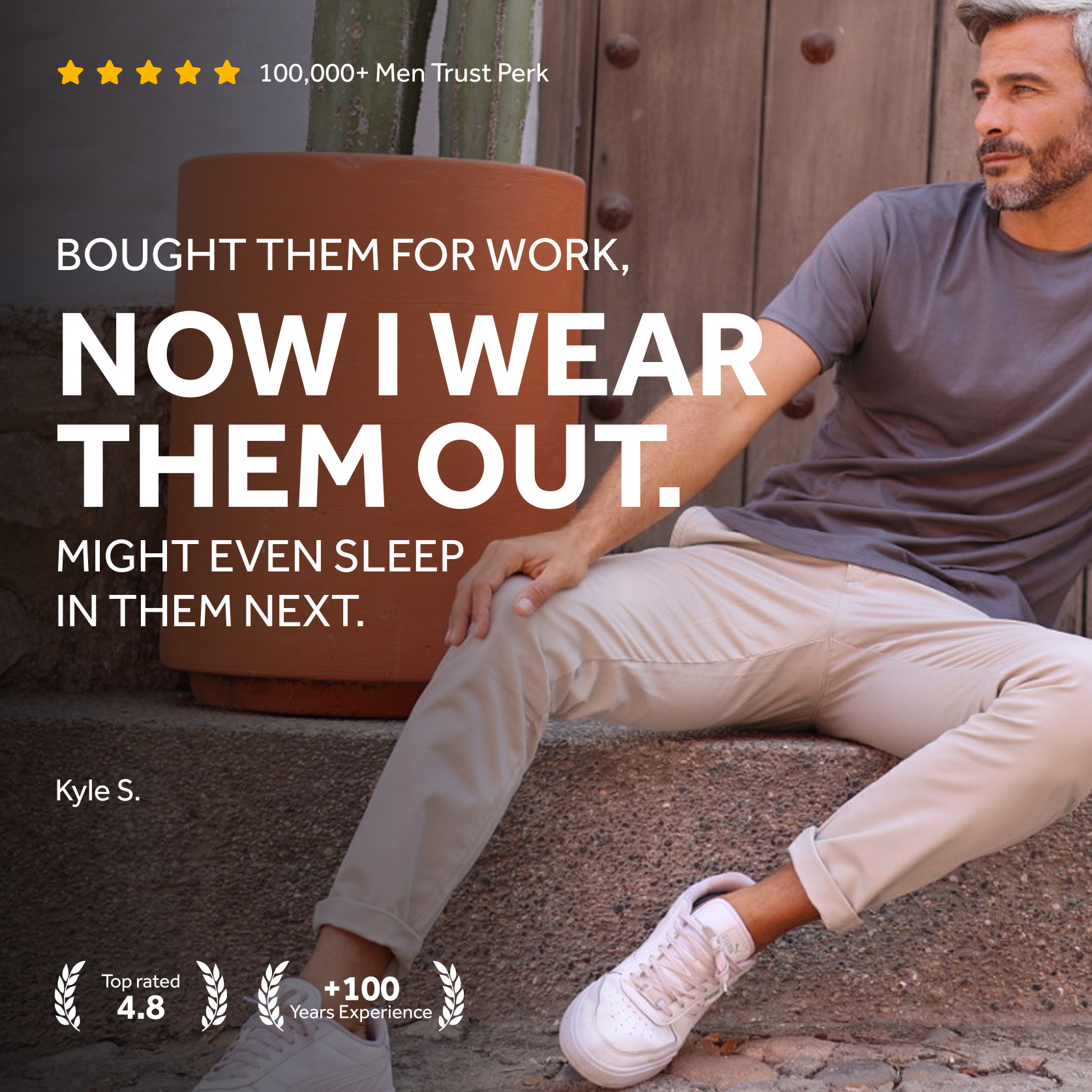 Feel Good Light Khaki Chinos