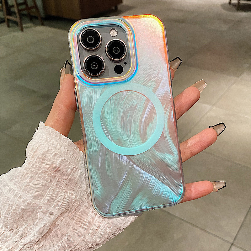 Luxury Aurora Colorful Glitter Case for iPhone Series