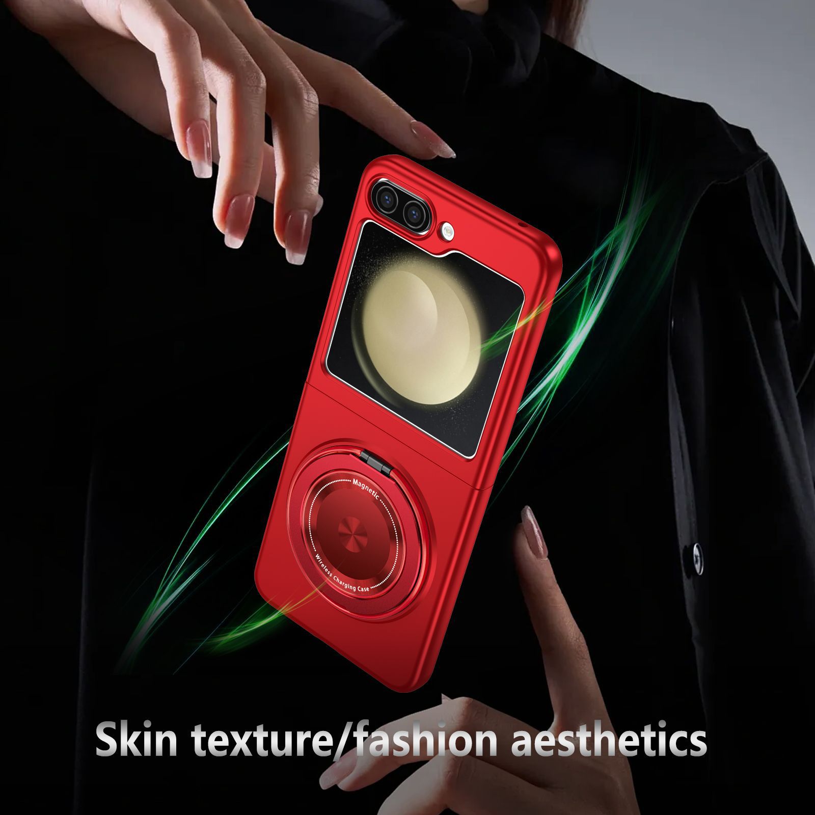 Strong Magnetic 360 Degree Adsorption Rotate Kickstand Case For Samsung Galaxy Z Flip 5 4 3 