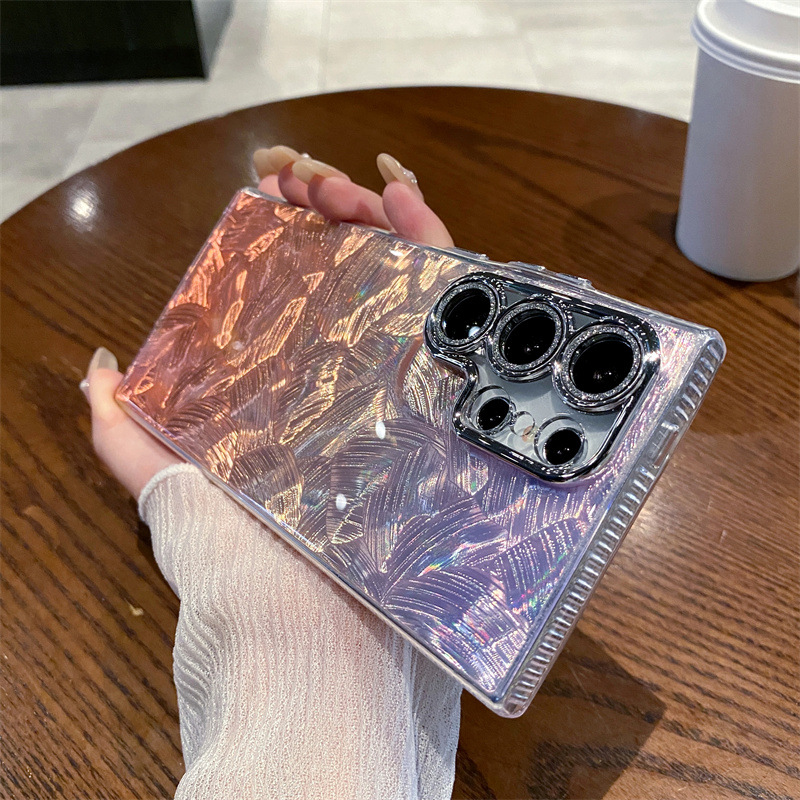 Gradient Color Water Ripple Phone Case For Samsung Galaxy S24 Ultra S23 S22 Plus