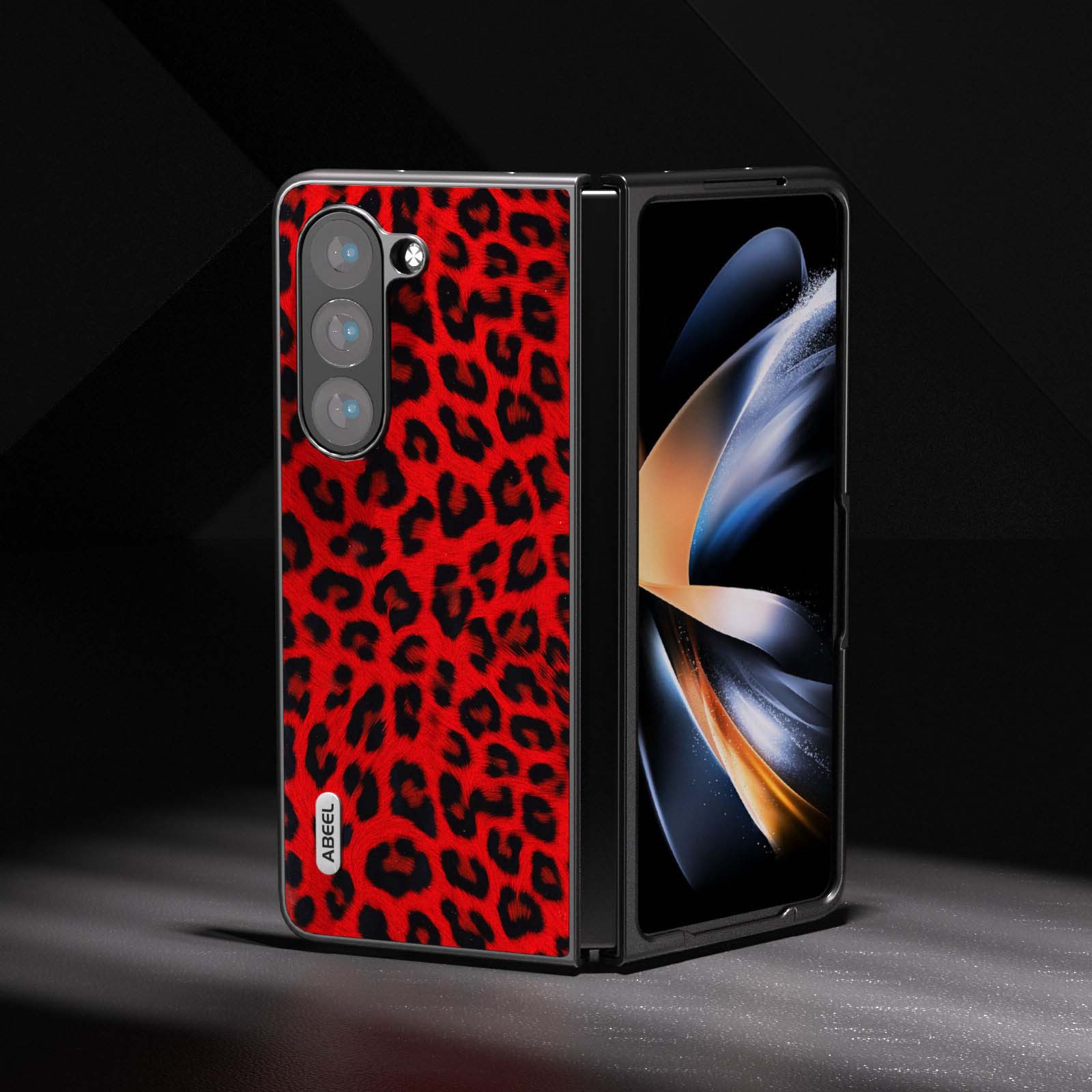 Leopard Print Shockproof Phone Case For Samsung Galaxy Z Fold 6/5/4/3
