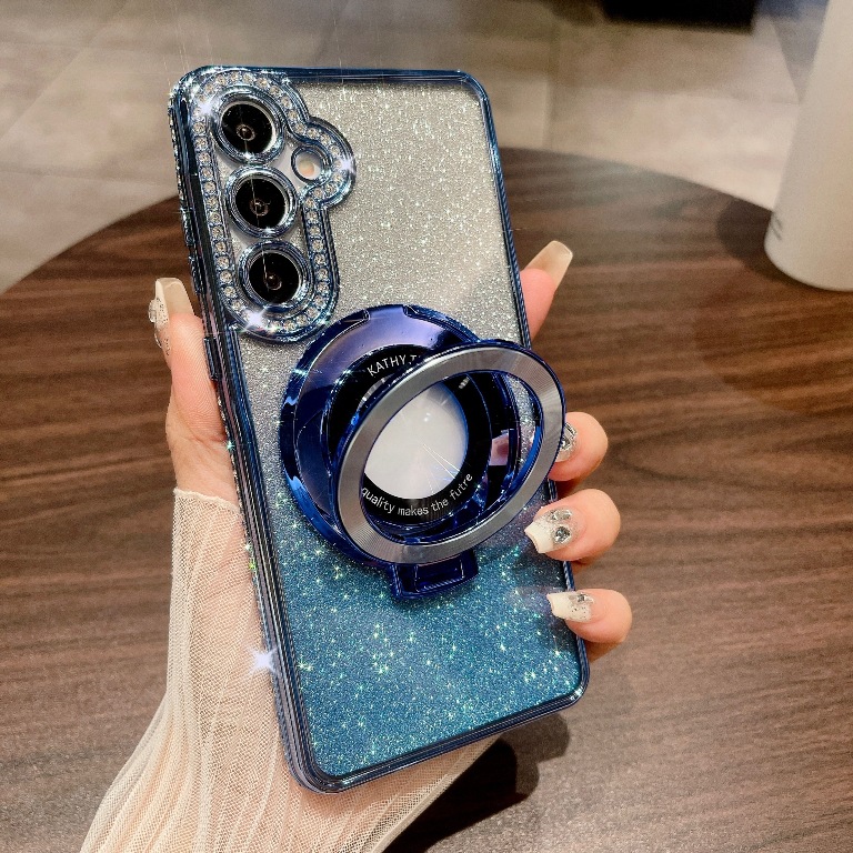  Luxury Gradient litter Magnetic Ring Stand Case For Samsung Galaxy A15/A25/A35/A55