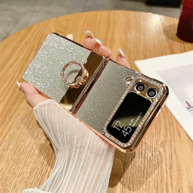 Luxury Glitter Diamond Bracket Case for Samsung Galaxy Z Flip4/3