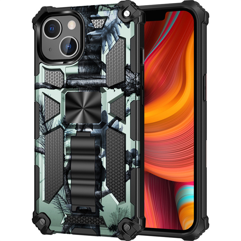 Military Camouflage Rugged Armor Shockproof Phone Case For iPhone Series