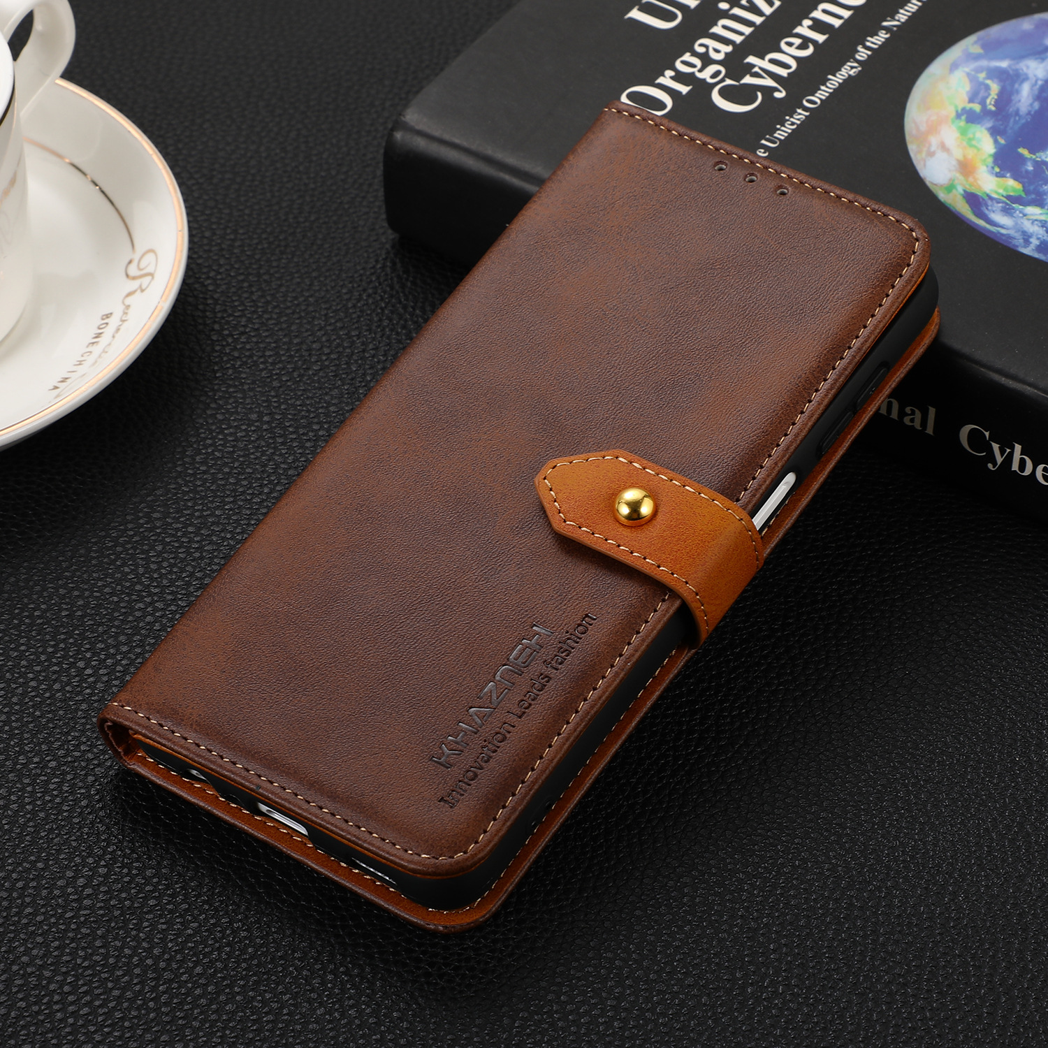 Color Contrast Vintage Luxury Leather Case For Samsung Galaxy S22 Series
