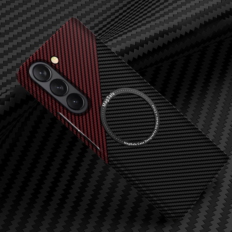 Ultra-thin Carbon Fiber Style Magnetic Case for Samsung Galaxy Z Fold 5