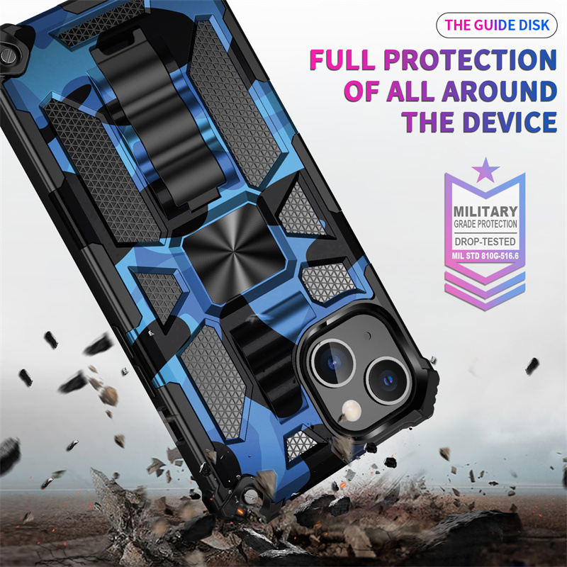 Military Camouflage Rugged Armor Shockproof Phone Case For iPhone Series