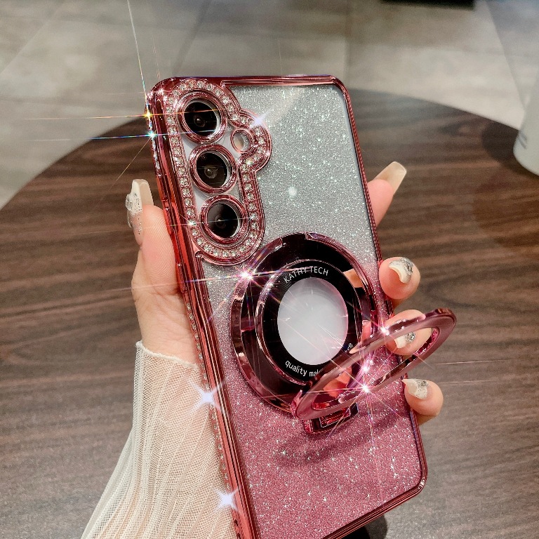  Luxury Gradient litter Magnetic Ring Stand Case For Samsung Galaxy A15/A25/A35/A55