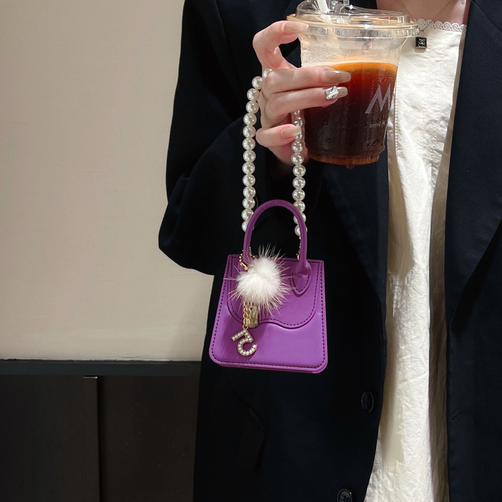  Fashion Plush Handbag Leather Case For Samsung Galaxy Z Flip 6 5 4 3 
