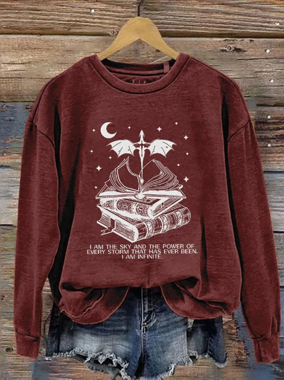 2024 autumn new 230MQ spring and autumn European and American women's sweatshirt hoodless sweatshirt 3D printing women's hoodless