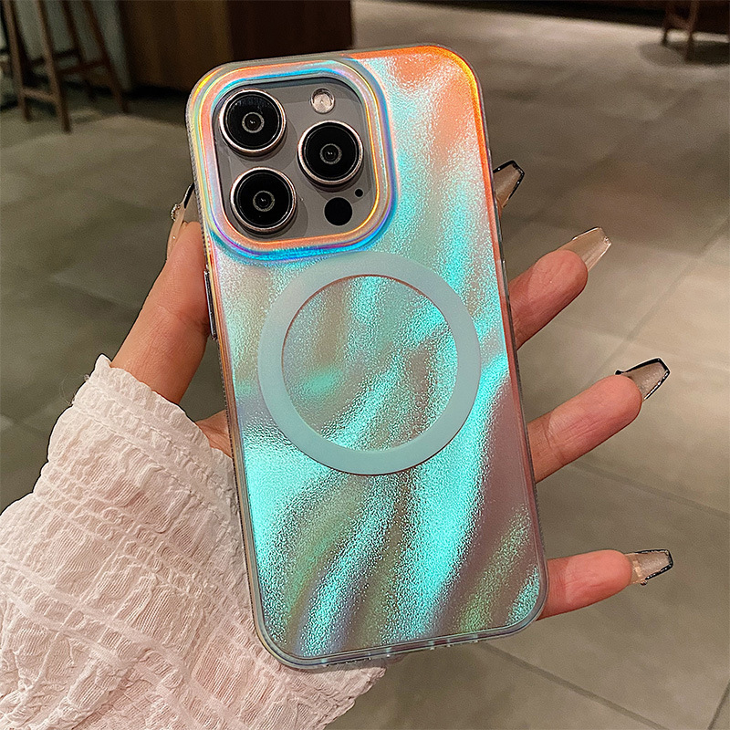 Luxury Aurora Colorful Glitter Case for iPhone Series