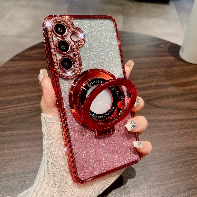  Luxury Gradient litter Magnetic Ring Stand Case For Samsung Galaxy A15/A25/A35/A55