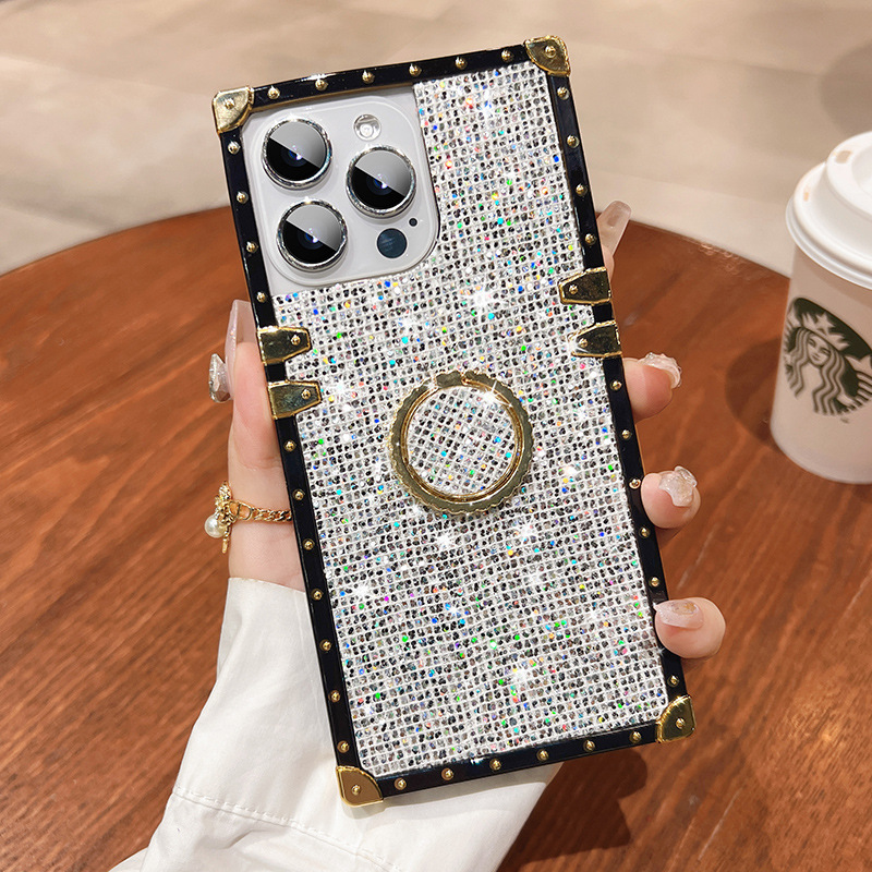 Glitter Stand Phone Case For iphone 16/15/14/13/12/11 Series