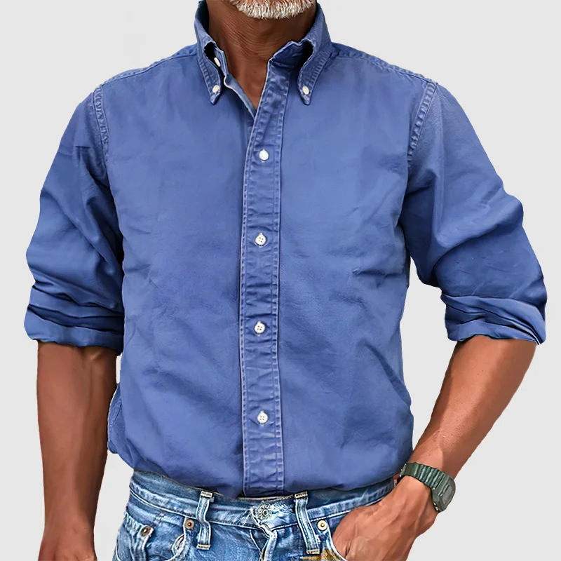Men’s oxford work shirt – long sleeve button down
