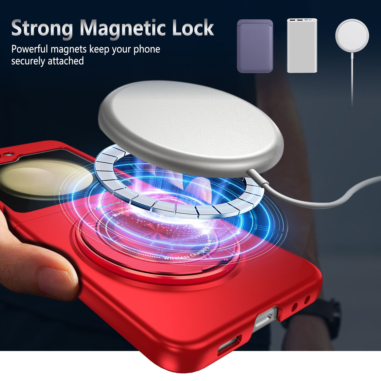 Strong Magnetic 360 Degree Adsorption Rotate Kickstand Case For Samsung Galaxy Z Flip 5 4 3 